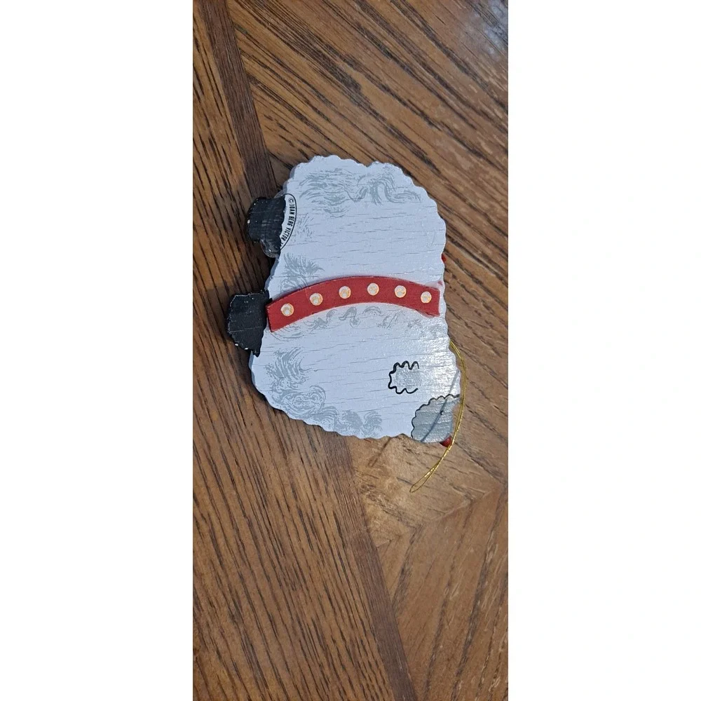 Joan Berg Victor Wooden Christmas Sheep‎ Ornament